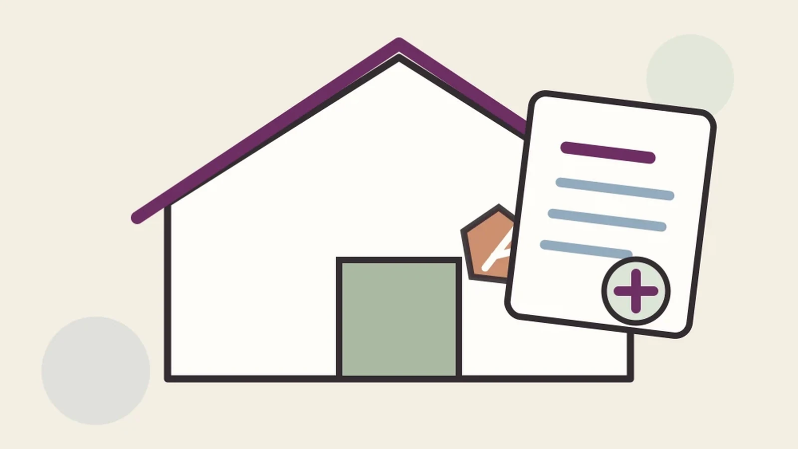 Home repair estimate with newly found damage highlighted and an additional document